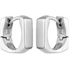 Vince Camuto Silver Tone Square Hinge Huggie Earrings, Small