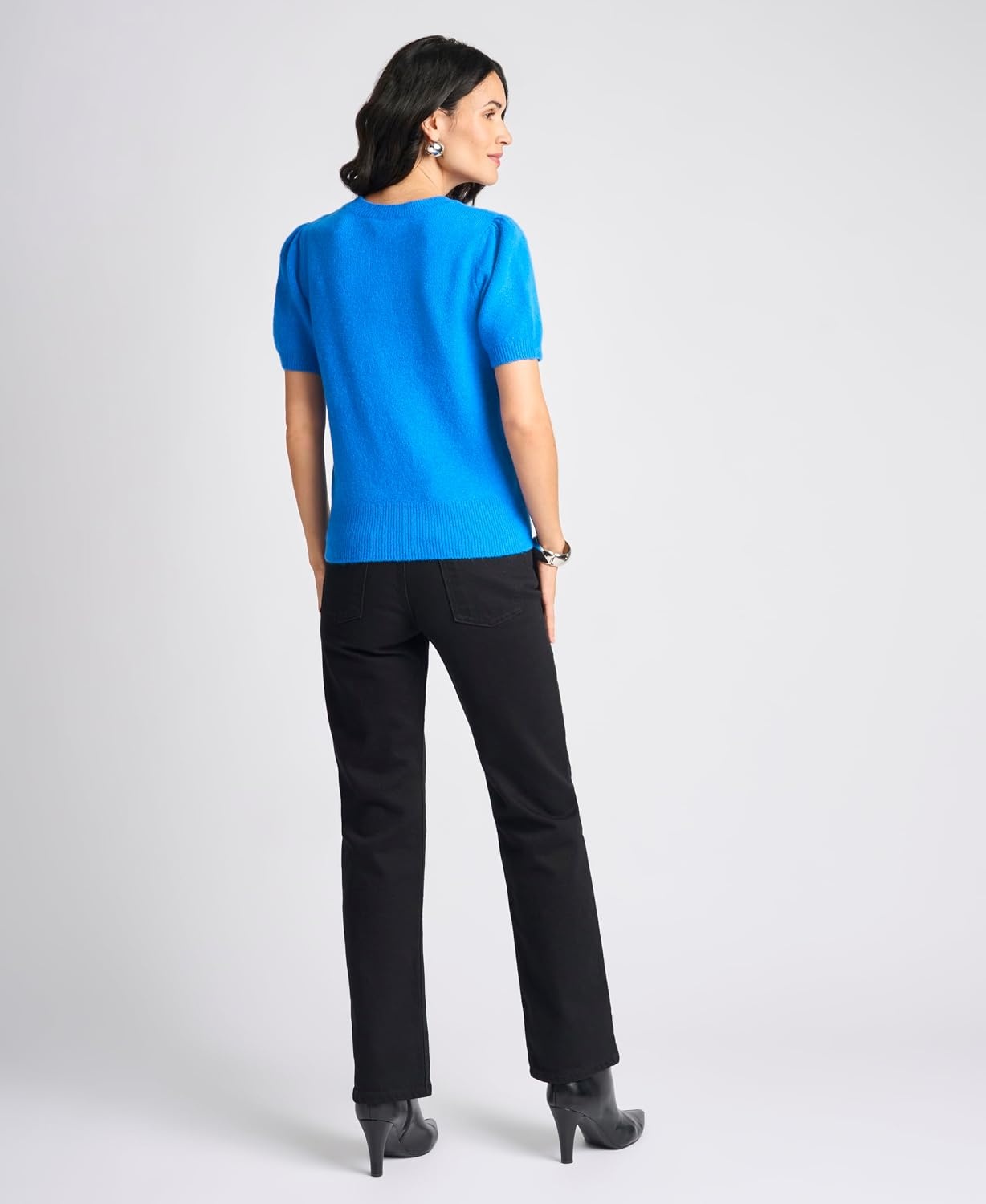 image:imageVince Camuto Womens Cozy Short Sleeve SweaterVictoria Blue