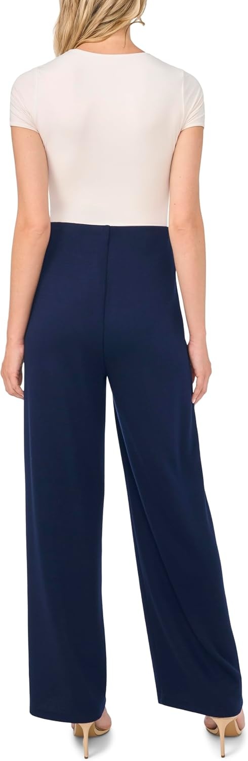 image:imageVince Camuto Womens Relaxed Wide Leg Pull on Trouser PantClassic Navy