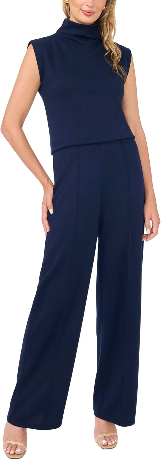 image:imageVince Camuto Womens Short Sleeve Built Up Extended Shoulder TeeClassic Navy