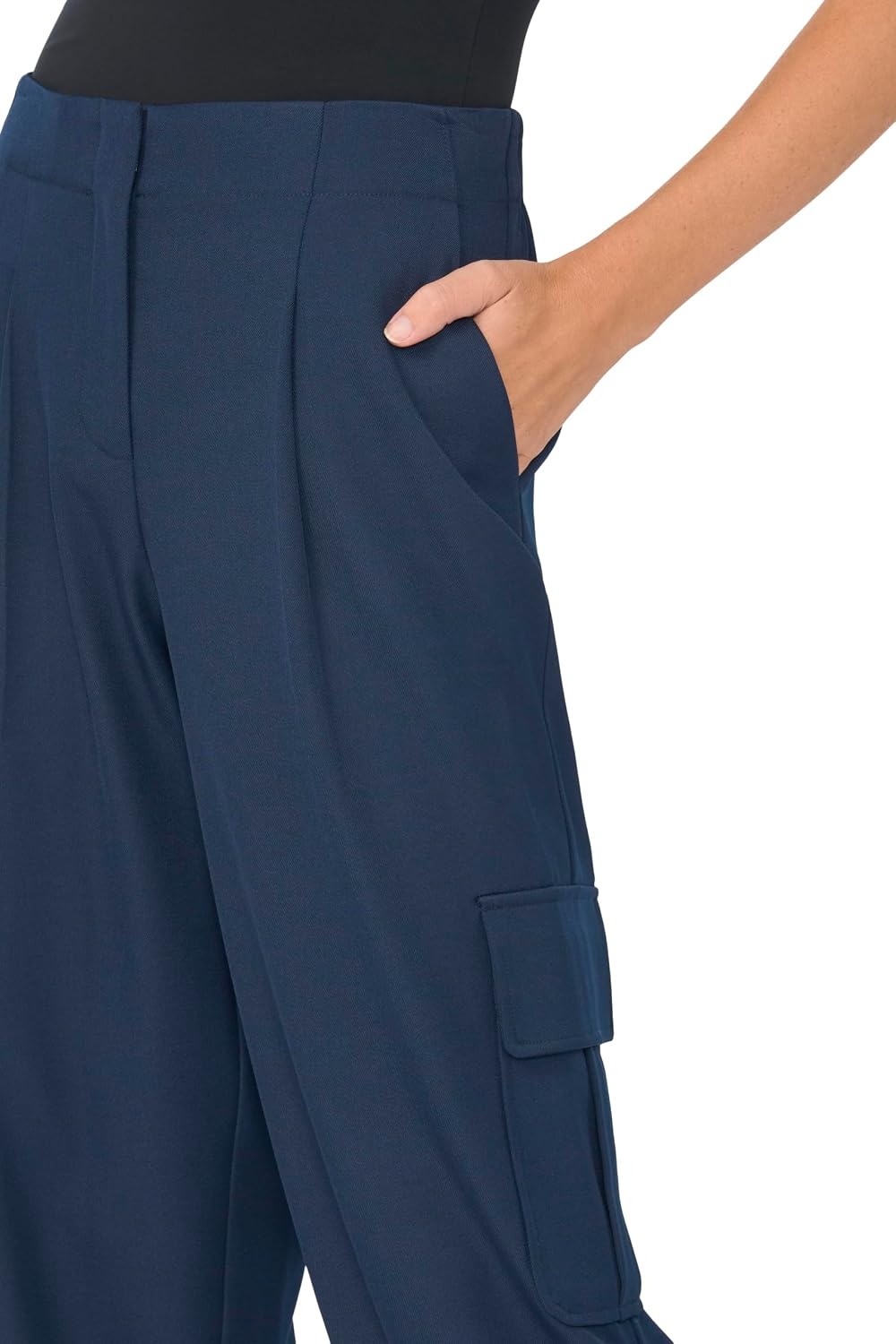 image:imageVince Camuto Womens Straight Leg Cargo PantClassic Navy