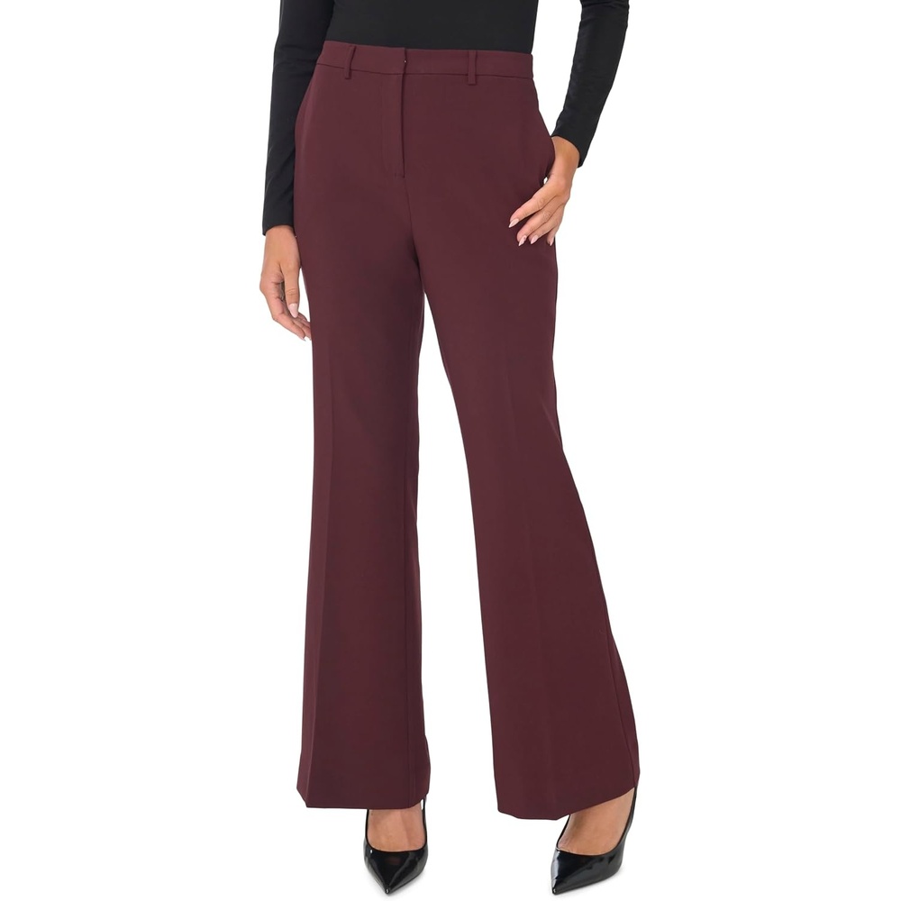 image:imageVince Camuto Womens Pull on Wide Leg Flare PantBurgundy