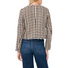 Checkered Long Sleeve Boucle Blazer Multi