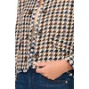 Checkered Long Sleeve Boucle Blazer Multi