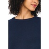 Vince Camuto Women’s 3/4 Sleeve Crew Neck with Lace Hem Sweater(Classic Navy)