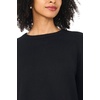 Vince Camuto Women’s 3/4 Sleeve Crew Neck with Lace Hem Sweater(Rich Black)