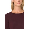 Vince Camuto Women’s Combo Long Sleeve Sweater with Maxi Dress(Winetasting)