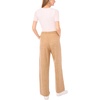 Vince Camuto Women’s Contrast Top Stitch Sweatpant with Drawstring(Latte Heather)