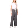 Vince Camuto Women’s Contrast Top Stitch Sweatpant with Drawstring(Medium Heather Grey)
