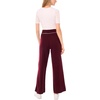 Vince Camuto Women’s Contrast Top Stitch Sweatpant with Drawstring(Wine)