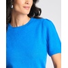 Vince Camuto Women’s Cozy Short Sleeve Sweater(Victoria Blue)