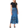 Vince Camuto Women’s Draped Satin Midi Skirt(Rich Navy)