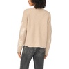 Vince Camuto Women’s Embroidery Long Sleeve Crew Neck Sweater(Dusty Walnut)