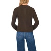 Vince Camuto Women’s Long Sleeve Argyle Cardigan(Chocolate)