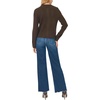 Vince Camuto Women’s Long Sleeve Argyle Cardigan(Chocolate)