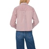 Vince Camuto Women’s Long Sleeve Collar Button Down with Front Pocket Blouse(Bloom Plum)