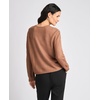 Vince Camuto Women’s Long Sleeve Crew Neck Chenille Embroidery Sweater(New Mocha)