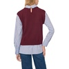 Vince Camuto Women’s Long Sleeve Crew Neck Shell Twofer(Winetasting)