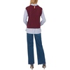 Vince Camuto Women’s Long Sleeve Crew Neck Shell Twofer(Winetasting)