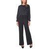 Vince Camuto Women’s Long Sleeve Drape Over Neck and Shoulder Blouse(Rich Black)