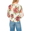 Vince Camuto Women’s Long Sleeve Printed Crew Neck Sweater(Birch)