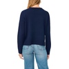 Vince Camuto Women’s Long Sleeve Roll Neck Crew Neck Sweater(Classic Navy)