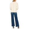 Vince Camuto Women’s Long Sleeve Roll Neck Crew Neck Sweater(Creamy)