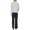 Vince Camuto Women’s Long Sleeve Roll Neck Crew Neck Sweater(Light Heather Grey)