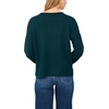 Vince Camuto Women’s Long Sleeve Roll Neck Crew Neck Sweater(Midnight Green)