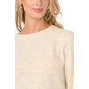 Vince Camuto Women’s Long Sleeve Saddle Shoulder Crew Neck Sweater(Malted)