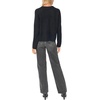 Vince Camuto Women’s Long Sleeve Saddle Shoulder Crew Neck Sweater(Rich Black)