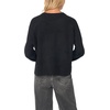 Vince Camuto Women’s Long Sleeve Saddle Shoulder Crew Neck Sweater(Rich Black)