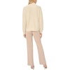 Vince Camuto Women’s Long Sleeve Shaker Stitch Turtleneck with Tipping Sweater(Malted)