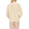 Vince Camuto Women’s Long Sleeve Shaker Stitch Turtleneck with Tipping Sweater(Malted)