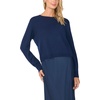 Vince Camuto Women’s Long Sleeve Sweater with Maxi Dress(Classic Navy)