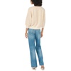 Vince Camuto Women’s Long Sleeve Tuck Stitch Raglan Crew Neck Sweater(Malted)