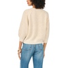 Vince Camuto Women’s Long Sleeve Tuck Stitch Raglan Crew Neck Sweater(Malted)