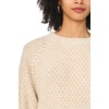 Vince Camuto Women’s Long Sleeve Tuck Stitch Raglan Crew Neck Sweater(Malted)