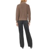 Vince Camuto Women’s Long Sleeve Turtleneck with Whip Stitch Sweater(Smoked Oak)