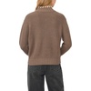 Vince Camuto Women’s Long Sleeve Turtleneck with Whip Stitch Sweater(Smoked Oak)