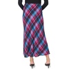 Vince Camuto Women’s Plaid Bias Midi Skirt(Crisp Merlot)