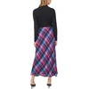 Vince Camuto Women’s Plaid Bias Midi Skirt(Crisp Merlot)