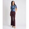 Vince Camuto Women’s Printed Short Sleeve Crew Neck Sweater(Indigo Night)