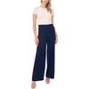 Vince Camuto Women’s Relaxed Wide Leg Pull on Trouser Pant(Classic Navy)