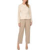 Vince Camuto Women’s Short Sleeve Crew Neck Cardigan with Peplum(Malted)