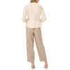 Vince Camuto Women’s Short Sleeve Crew Neck Cardigan with Peplum(Malted)