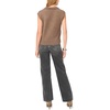 Vince Camuto Women’s Sleeveless Johnny Collar Tank(Deep Sandstone)