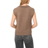 Vince Camuto Women’s Sleeveless Johnny Collar Tank(Deep Sandstone)
