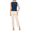 Vince Camuto Women’s Sleeveless Seamed Belted Shell Top(Indigo)