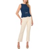 Vince Camuto Women’s Sleeveless Seamed Belted Shell Top(Indigo)
